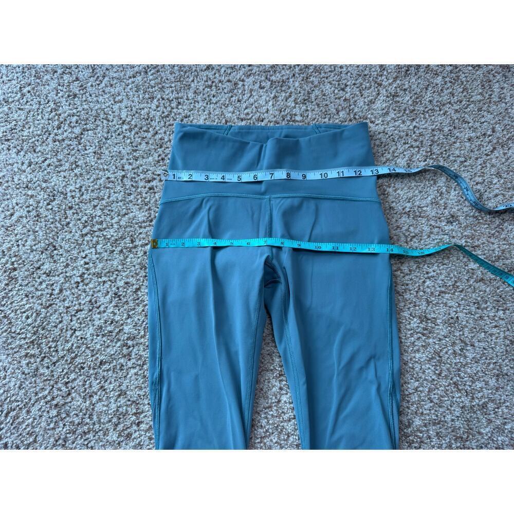 LULULEMON ALIGN No Line, High Rise Leggings, Green/Gray; size 6 - Picture 6 of 12